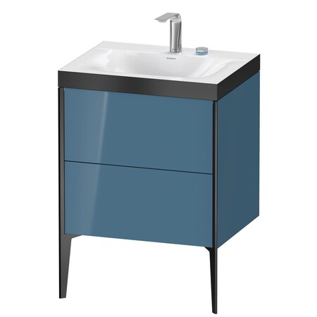 Duravit Xviu C-Bonded Floorstanding Vanity Stone Blue High Gloss XV4709EB247P